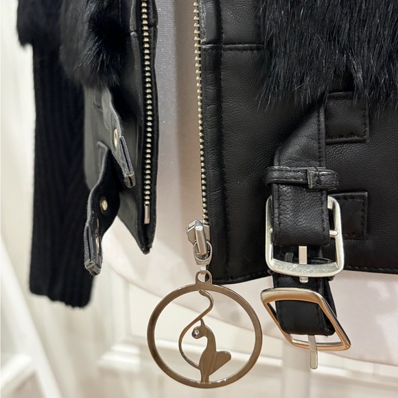 Baby Phat Black Rabbit Fur Jacket - Picture 3 of 10